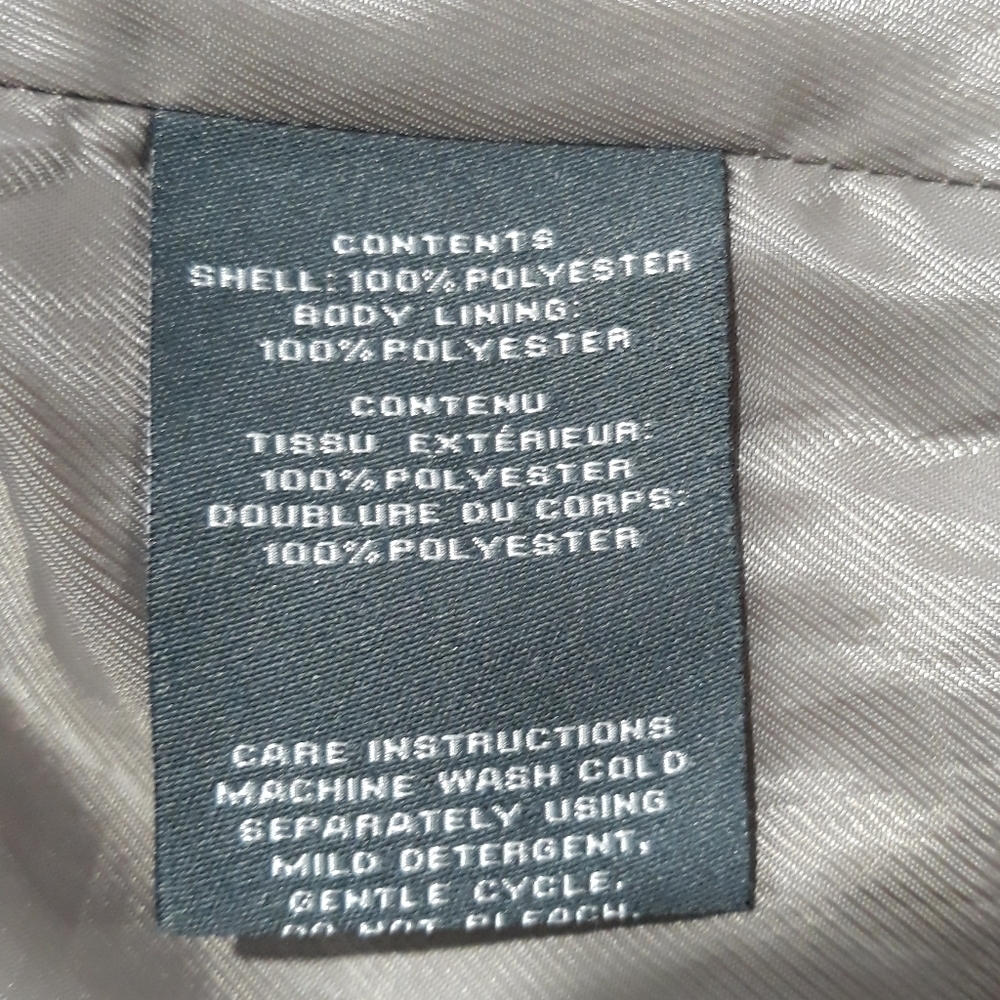 Vince Camuto utility with hidden hoddie light brown jacket Zipper Size Large - Picture 11 of 11